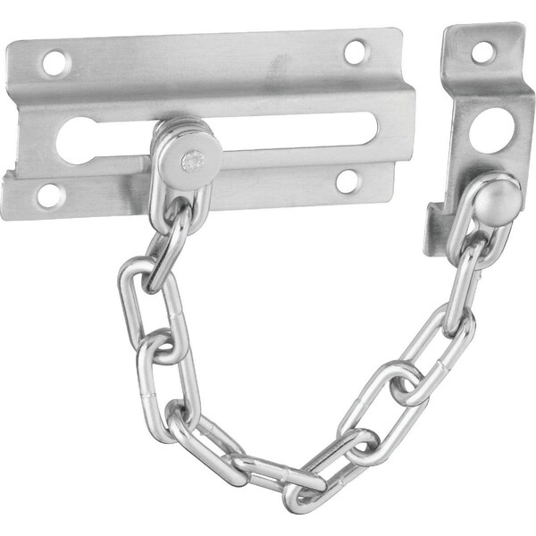 National Satin Chrome Security Chain Door Guard N274407 - main